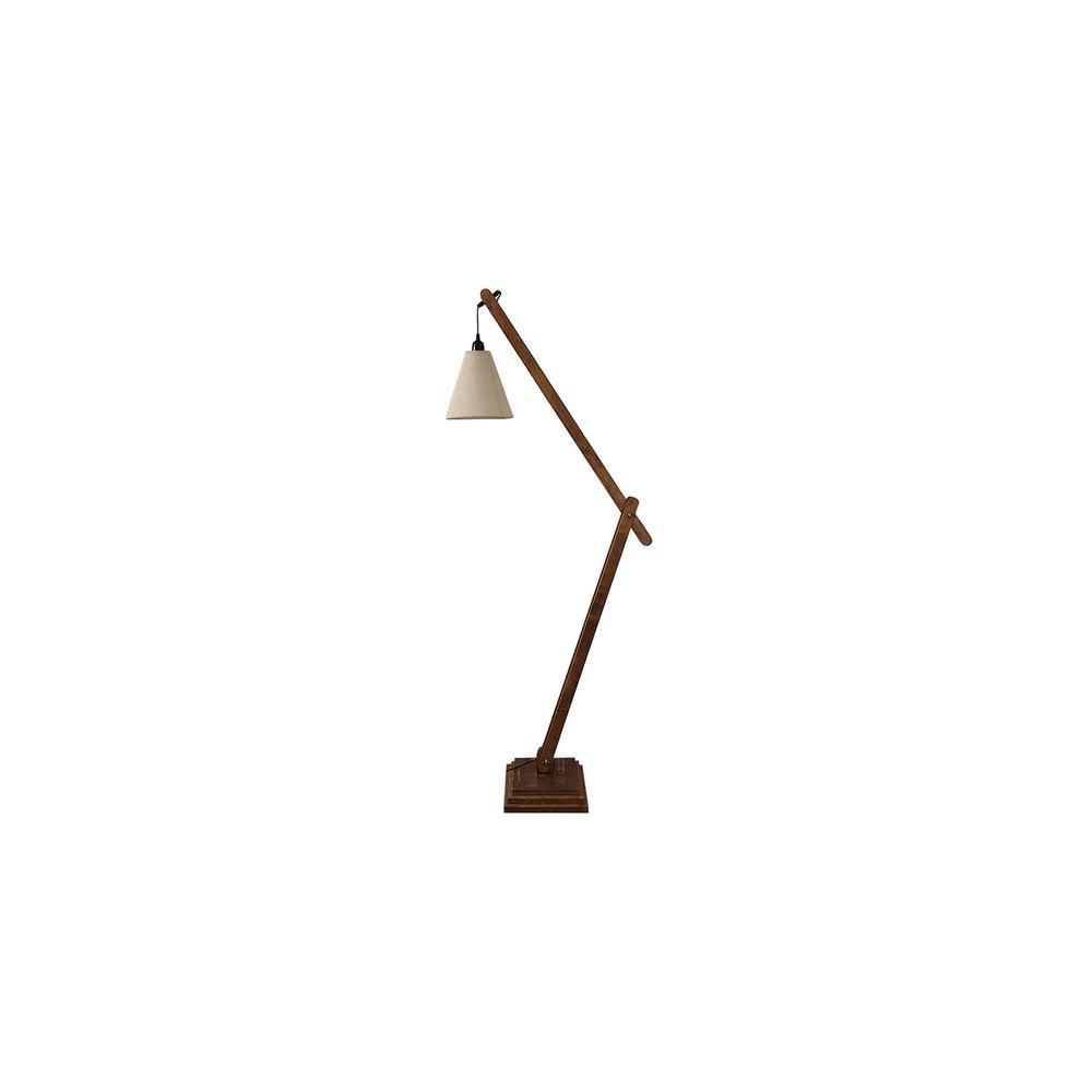 Fisher Beige Jute Floor Lamp with Beige Jute Base