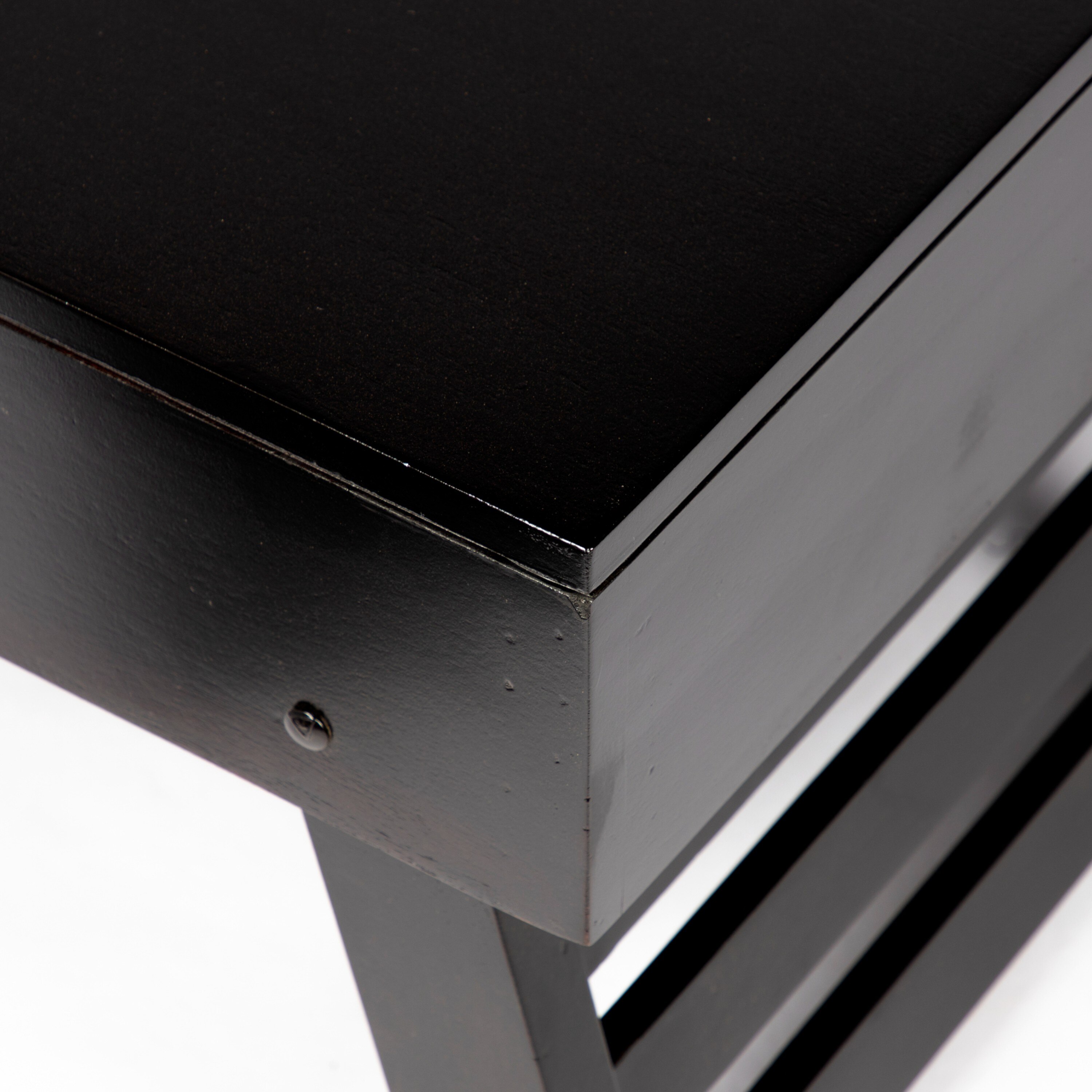 Bradford Sheesham Wood Contemporary Square Foldable Coffee Table In Extra Dark Mahagony Finish