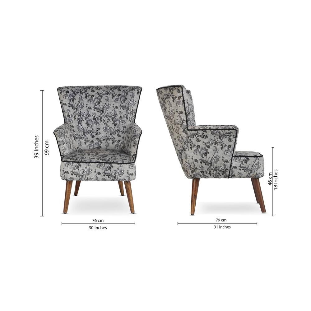 Elowen Accent Chair - Black (Colour : black)