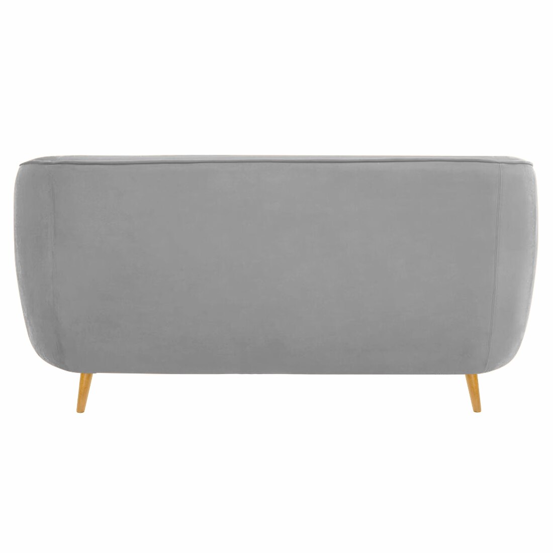 Nero Velvet 2 Seater Sofa in Grey Colour
