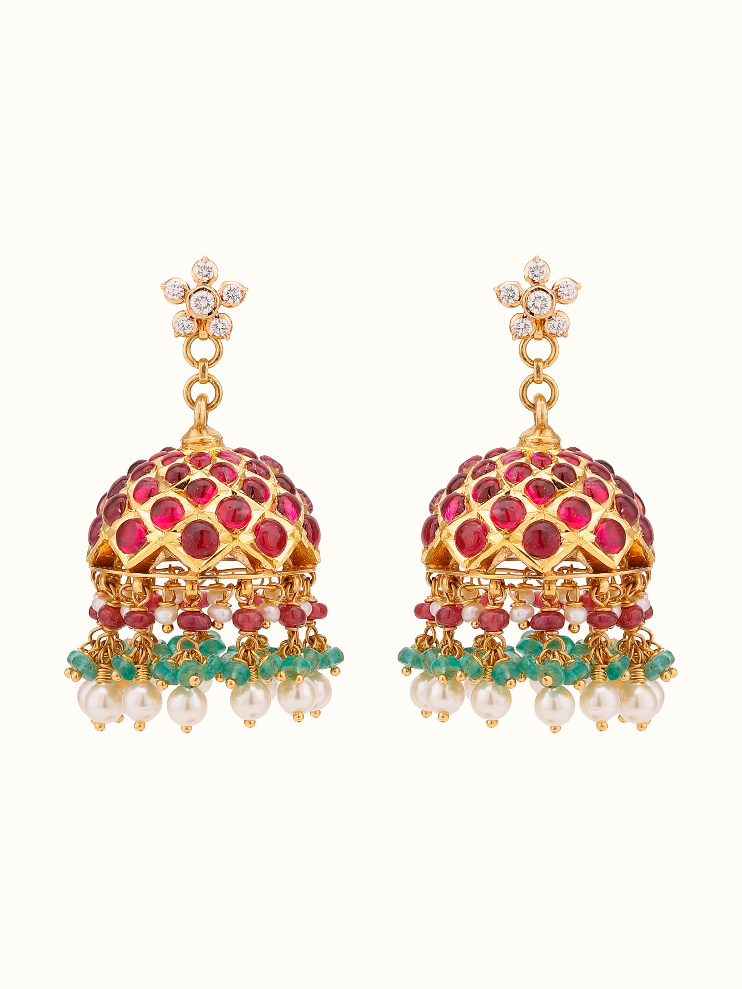 Kundala Velai 22 Karat Gold Jhumkas