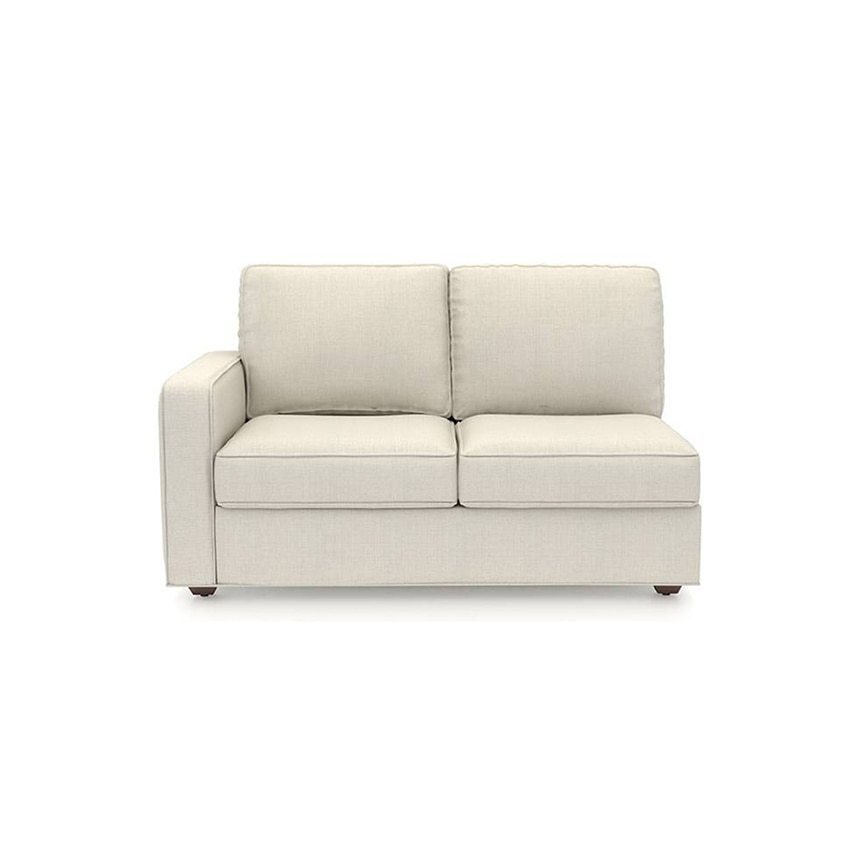 Apollo Sofa (Colour : Pearl, Cushion : Soft, Back Type : Regular, Seating Capacity : Right Aligned 2 Seater + Right Aligned Chaise)