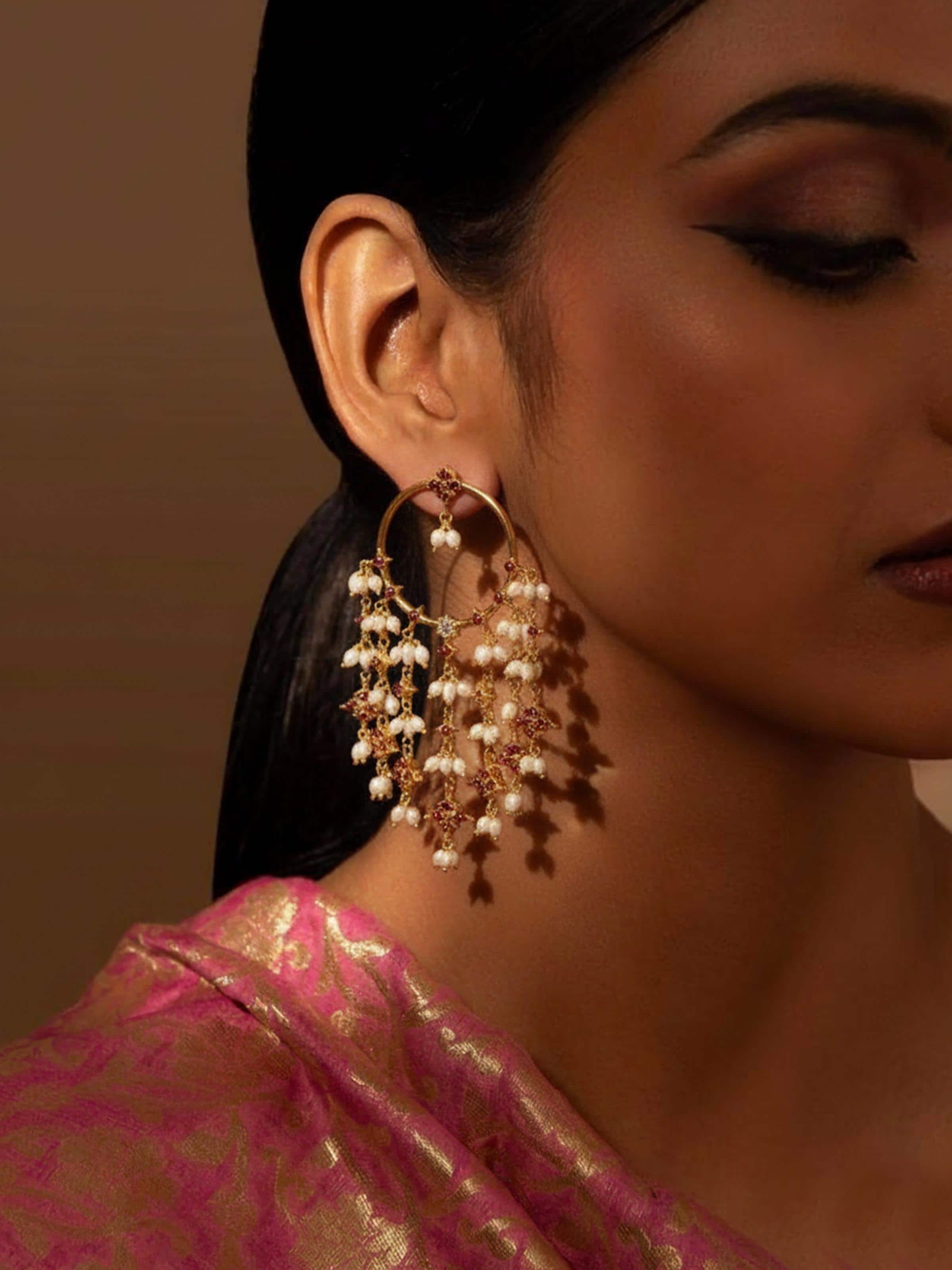 Guttapusalu Silver Drop Earrings