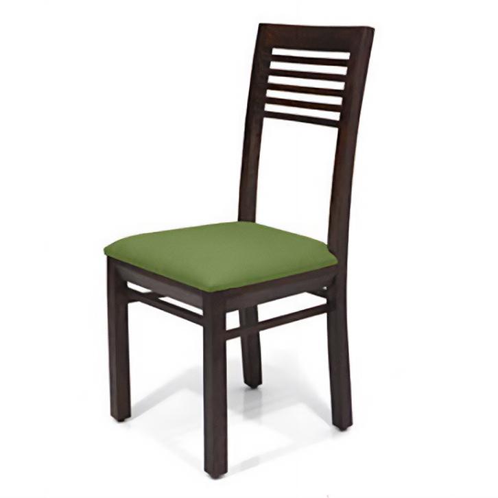 Brighton Zella Solid Wood 4 Seater Dining Table With Set Of 4 Chairs (Colour- Avocado Green , Finish- Mahogany)