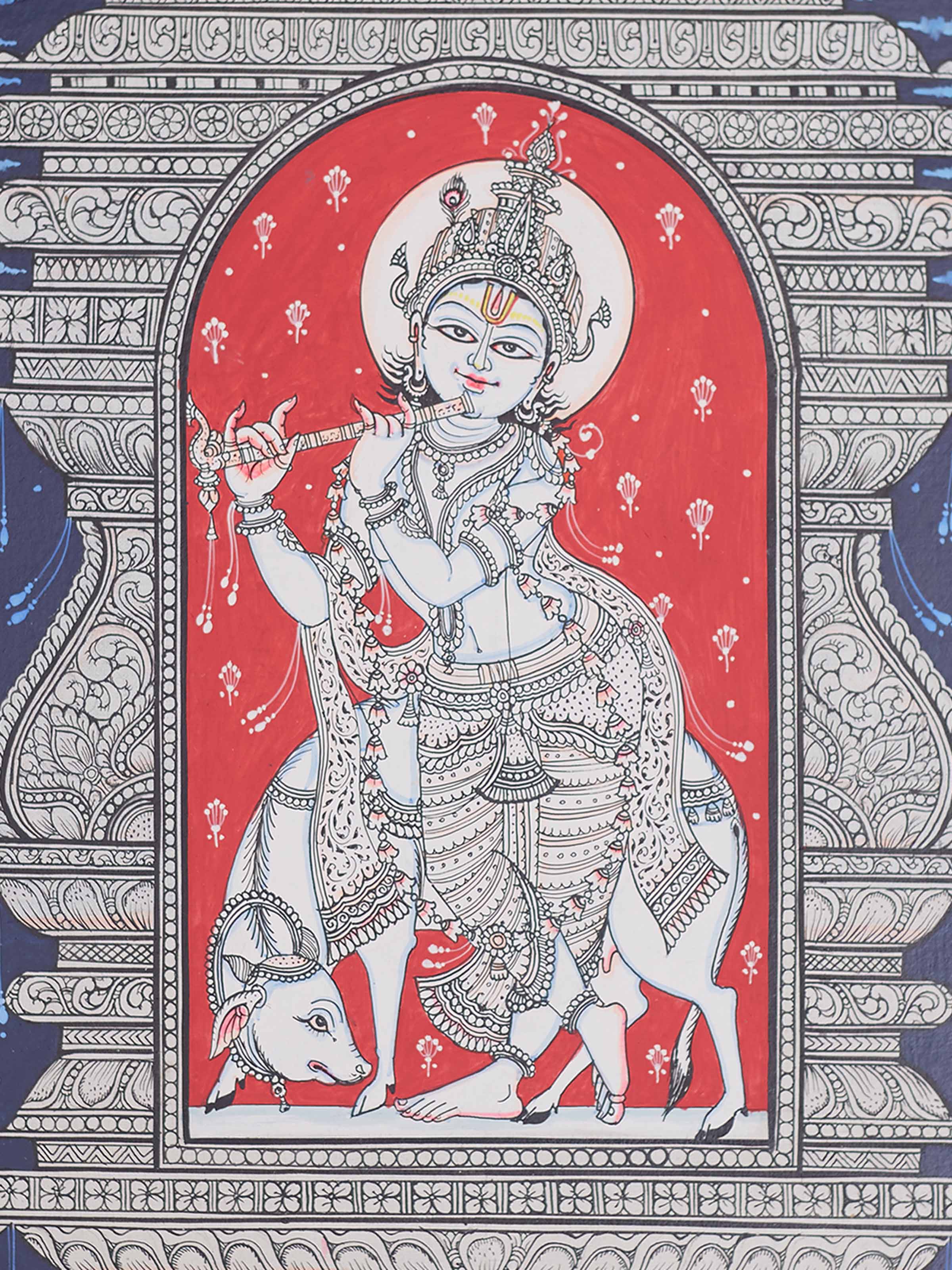 Kanha Silk Patachitra Painting