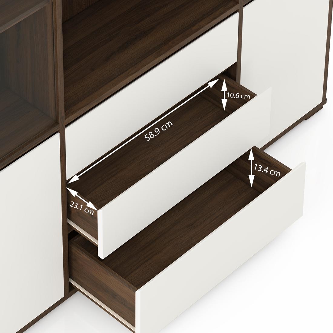 Iwaki Bookshelf with Glass Door