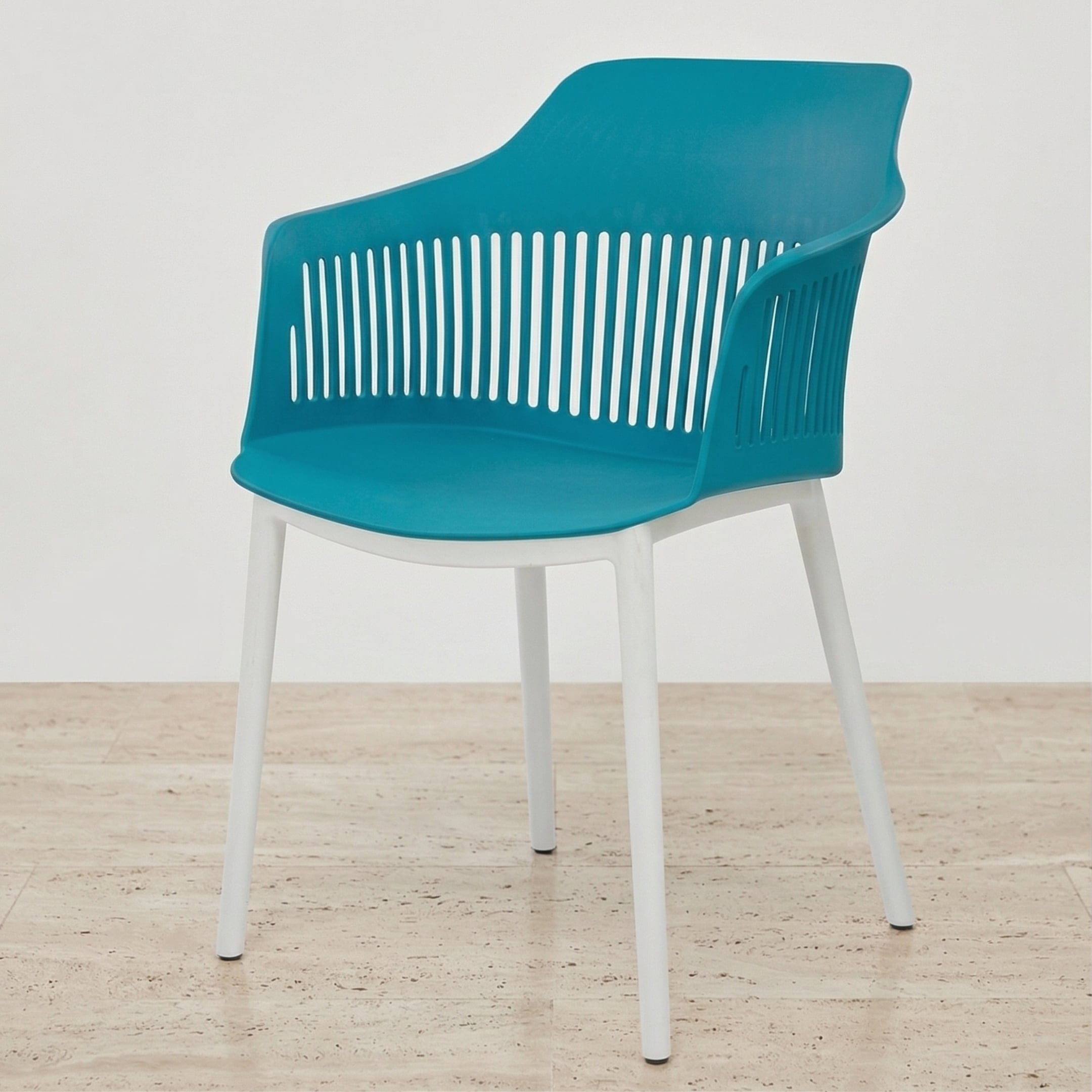 Kepler Brooks Senora Cafeteria Dining Chair in Blue Colour - Kepler Brooks