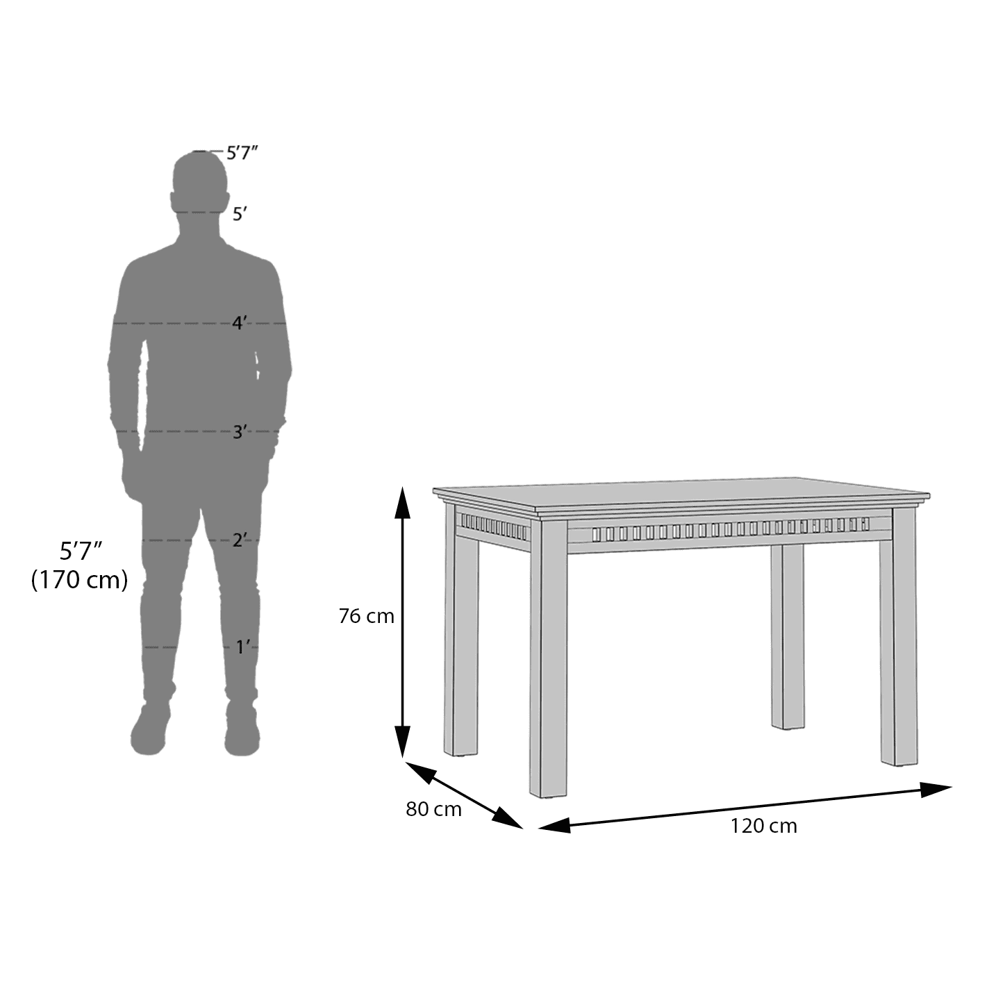 Fidora 4 Seater Dining Table With Set Of 4 Capra Dining Chairs (Finish- Mahogany, Colour- White)