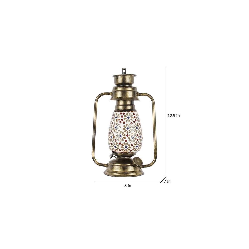 Gwendolyn Multicolor Metal Wall Mounted Lantern Lamp