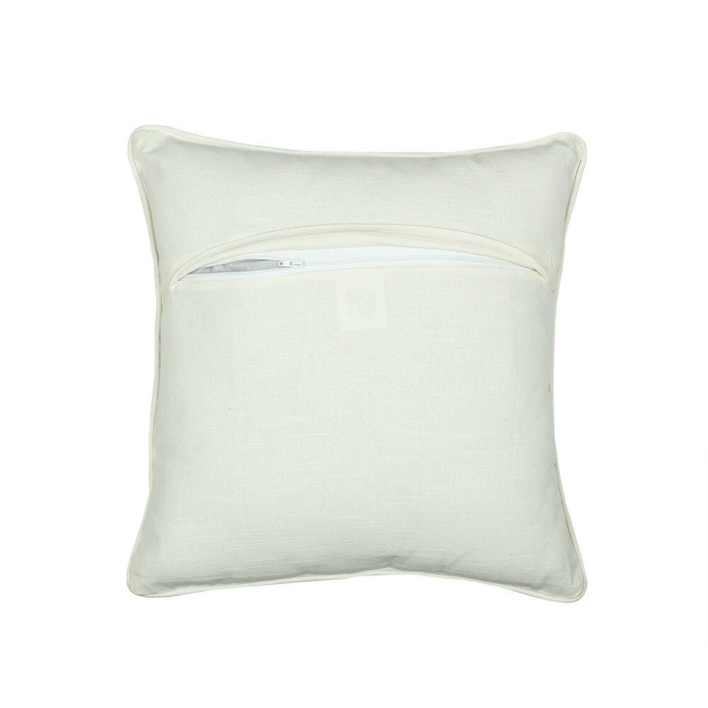 Blooming Florals Set Of 2 Cushion Cover With Rust Colour