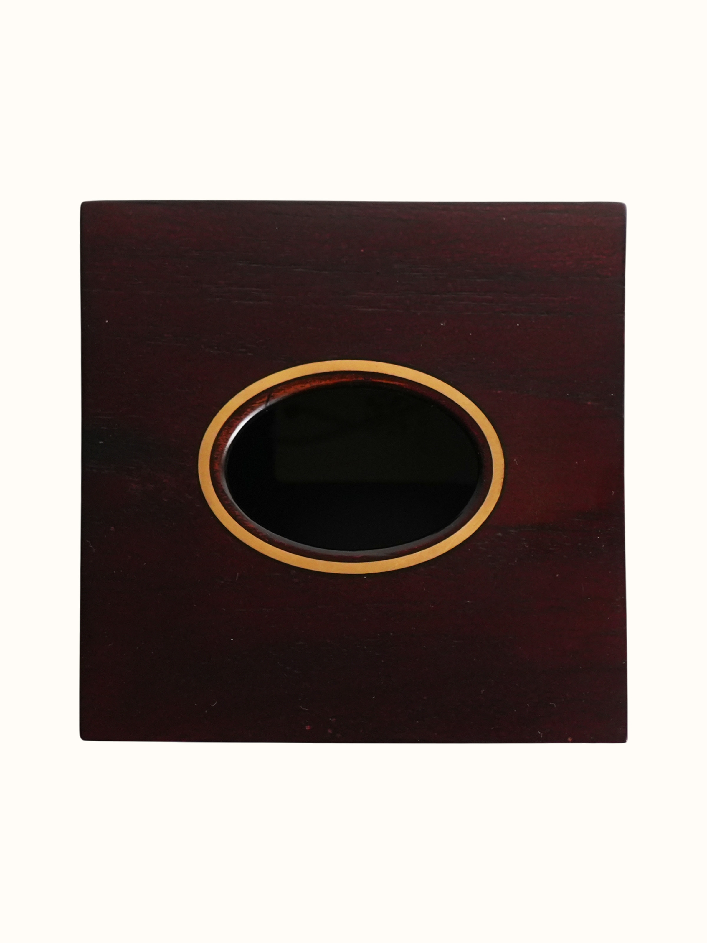 Kamal Tarkashi Teak Wood Square Tissue Box