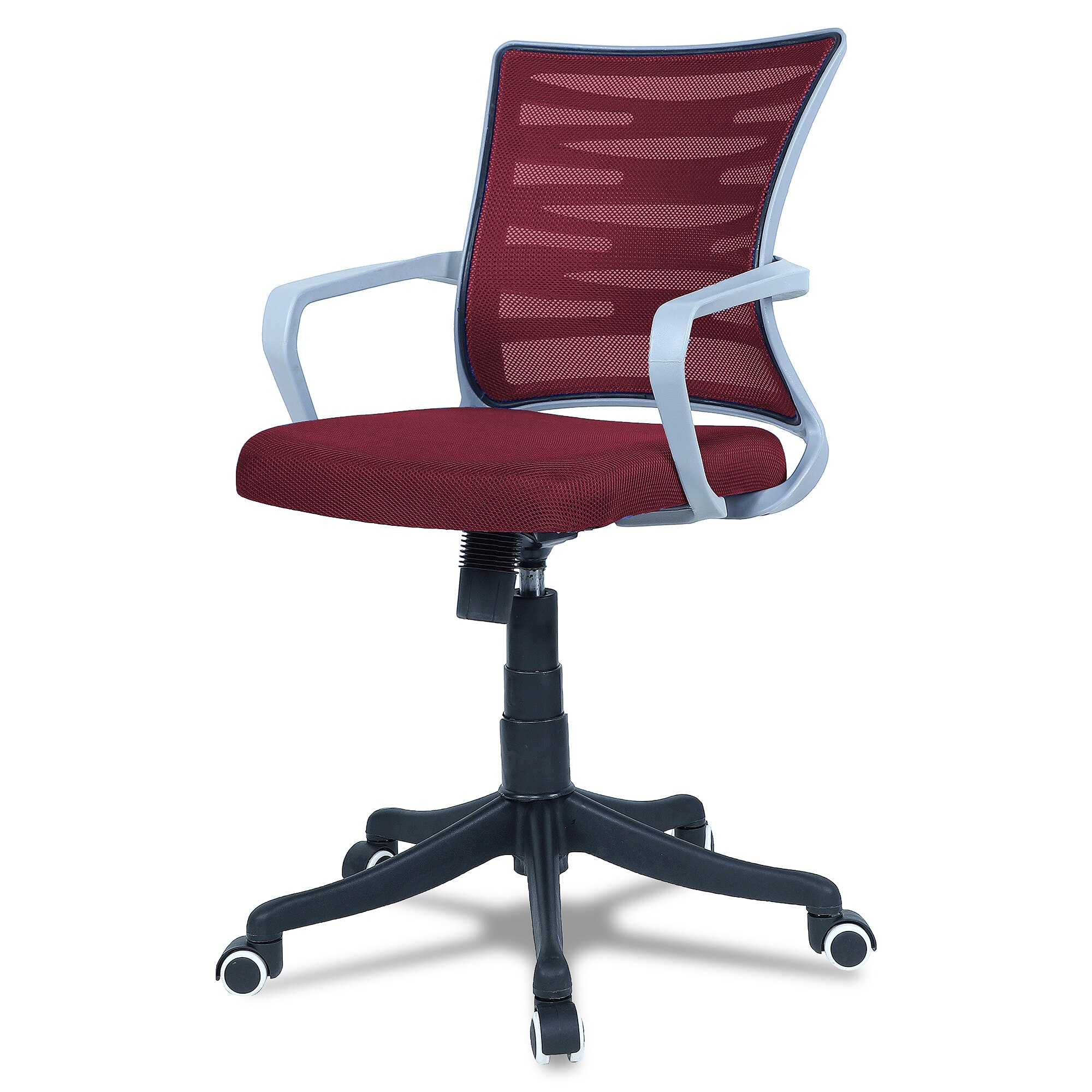 Xxeana Mid Back Ergonomic Chair in Maroon Colour