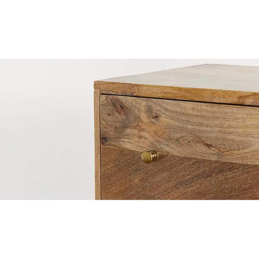 Philip Mango Wood Chest Of Drawers In Natural Finish