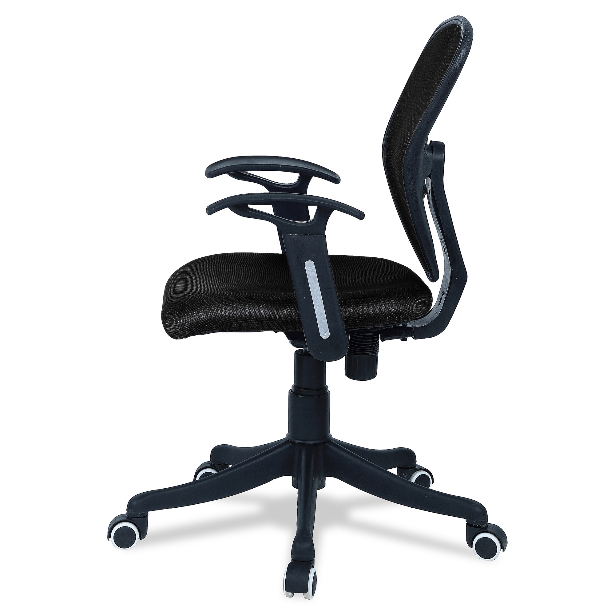 Aaeroa Low Back Ergonomic Chair in Black Colour