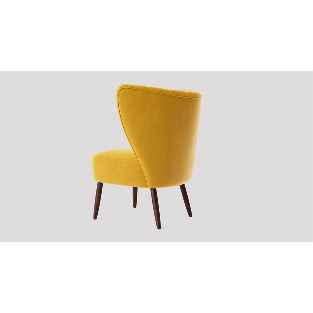 Fitz Accent chair Velvet in Yellow Color