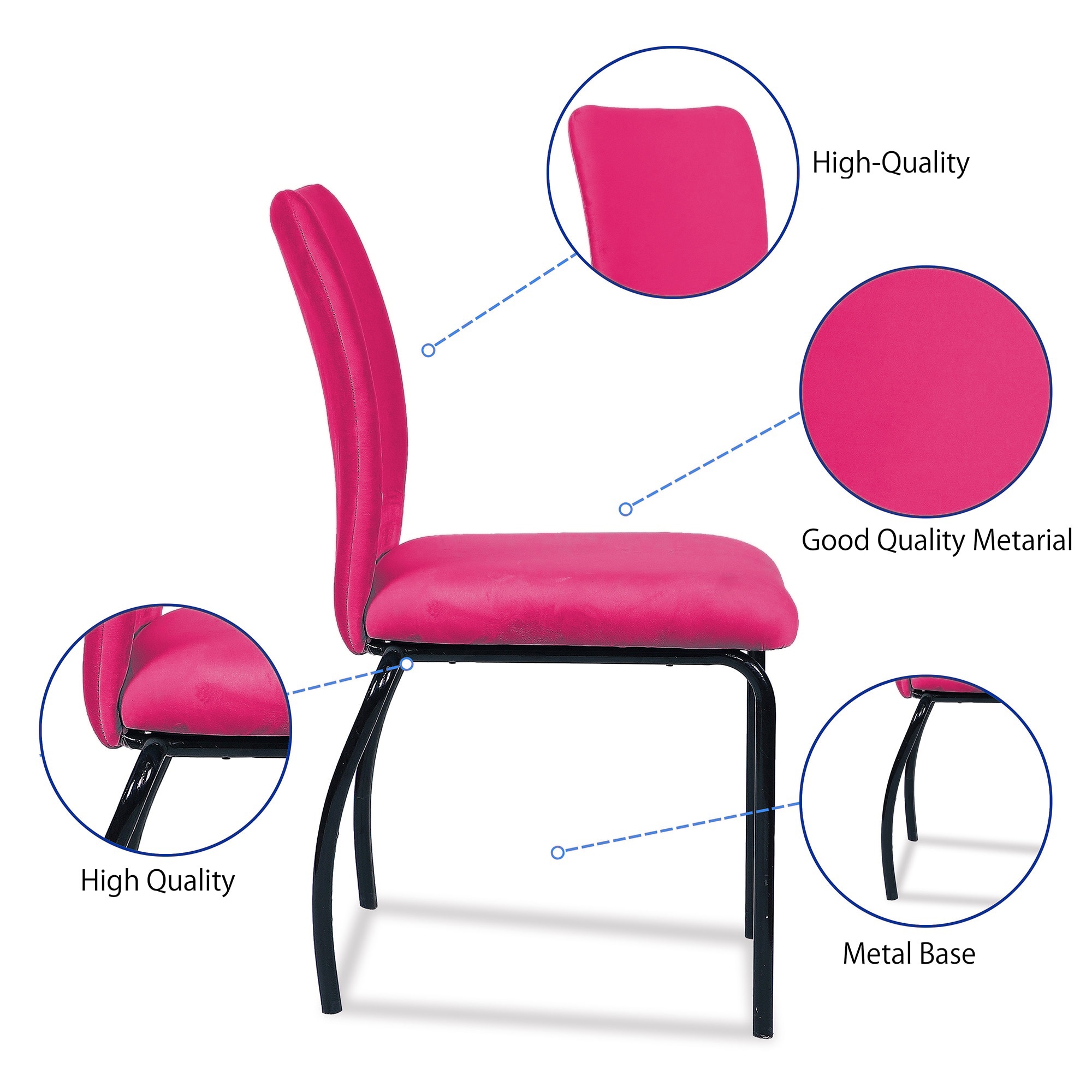 Fueanka Dining  Chair in Pink