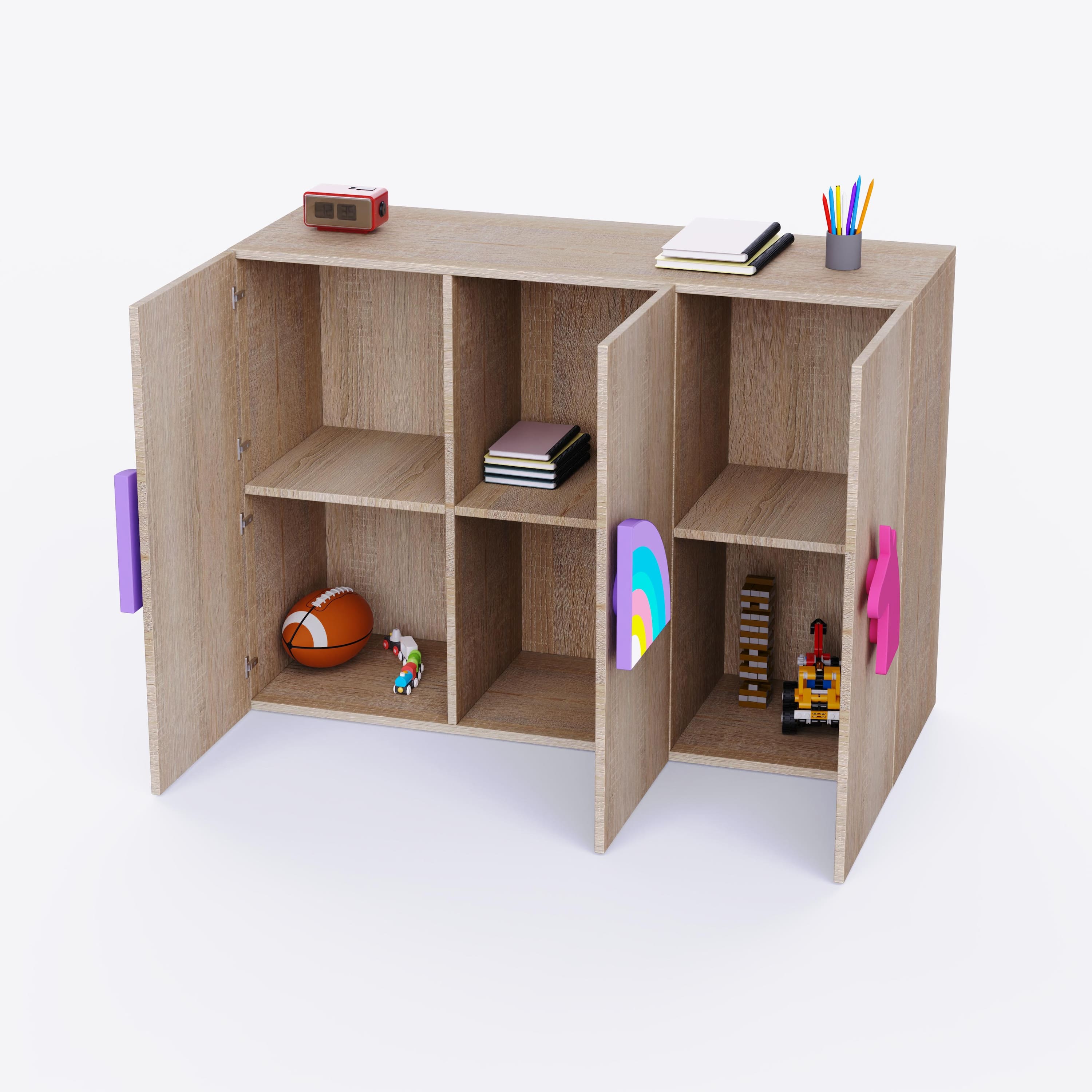 Unicorn'S Playground Cabinet Storage In Oak Colour
