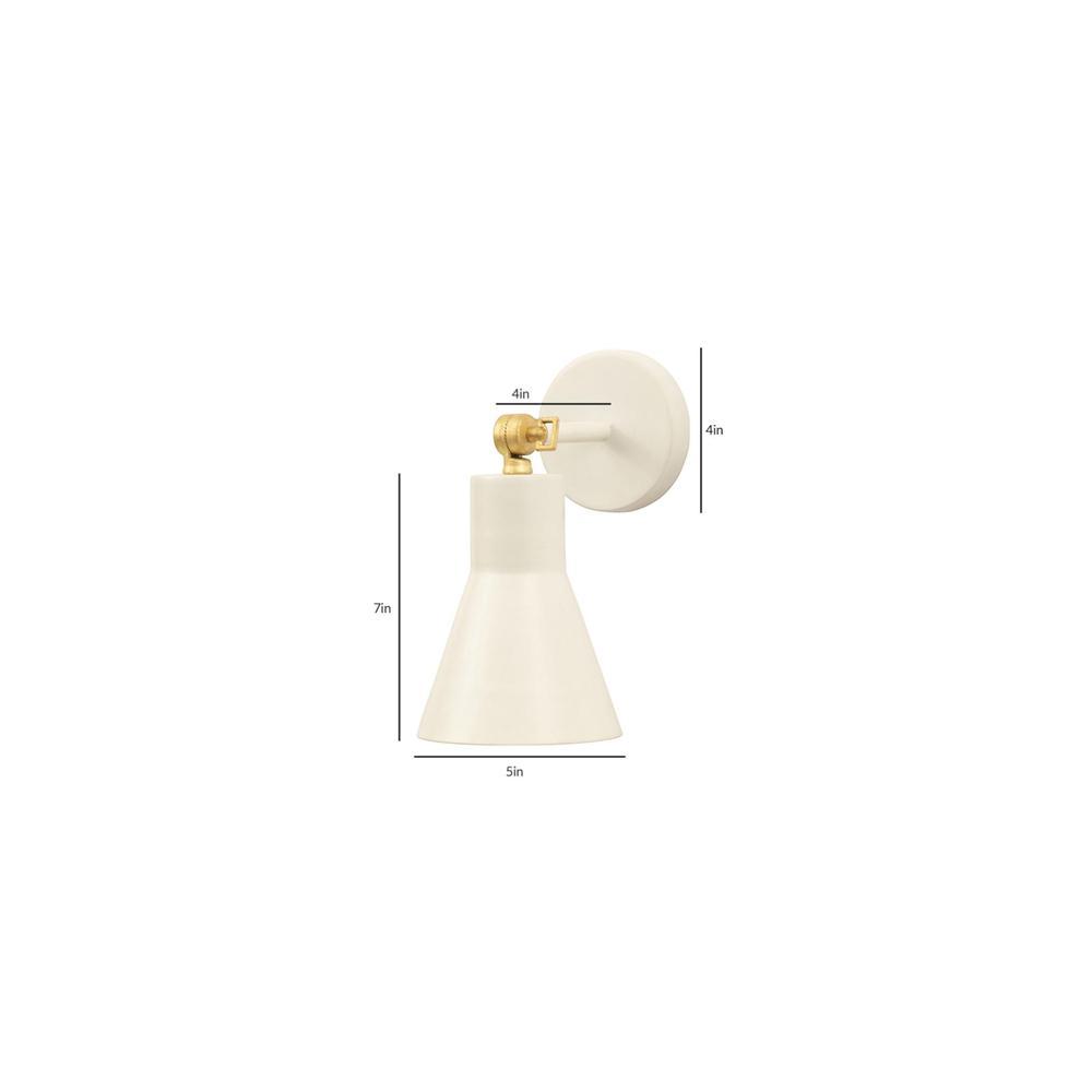 Liam Small White Wall Sconce