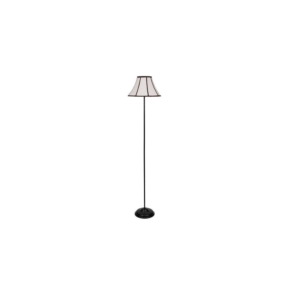 Shane Black Cotton Shade Floor Lamp