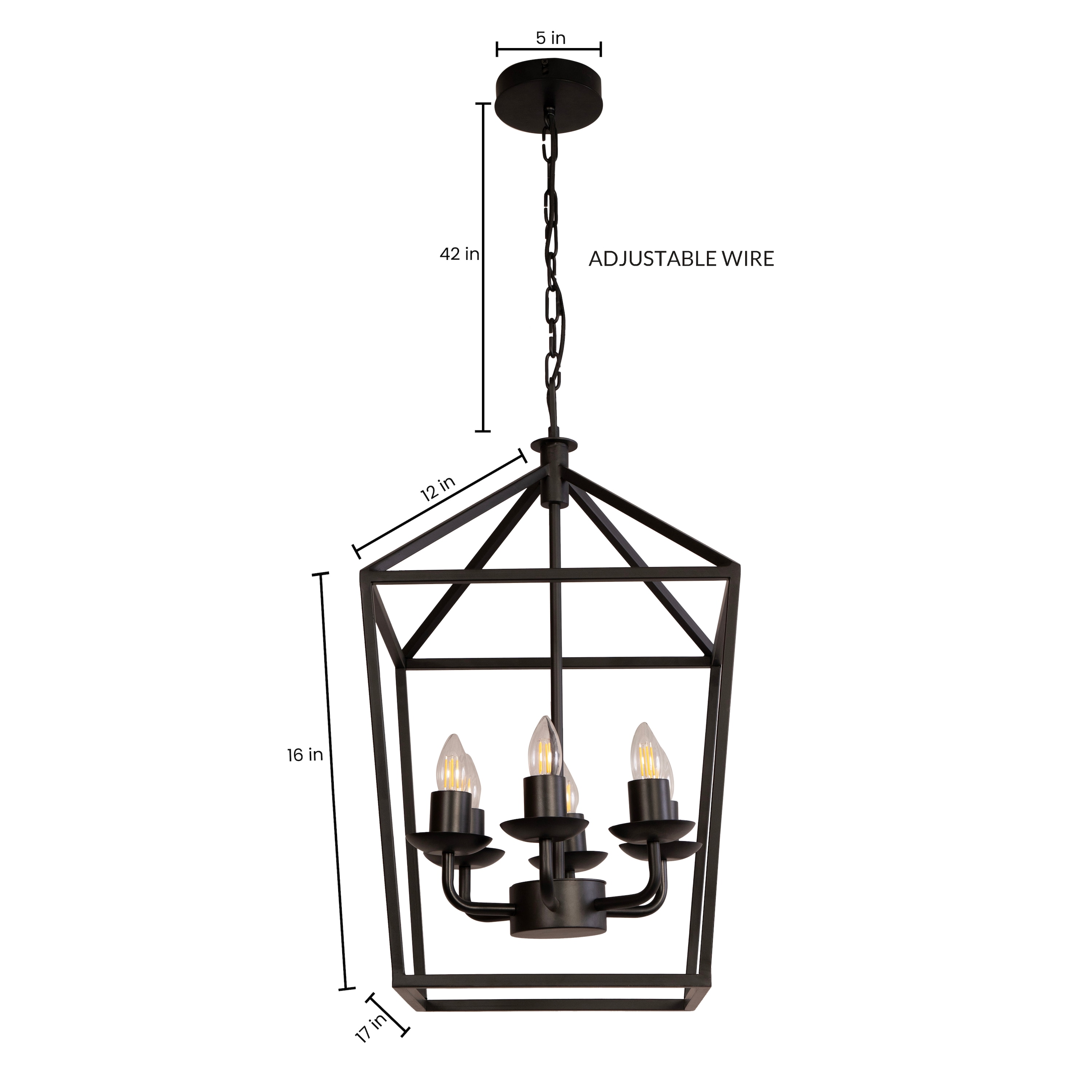 Velsa 6Lt Chandelier By Shoppeefry