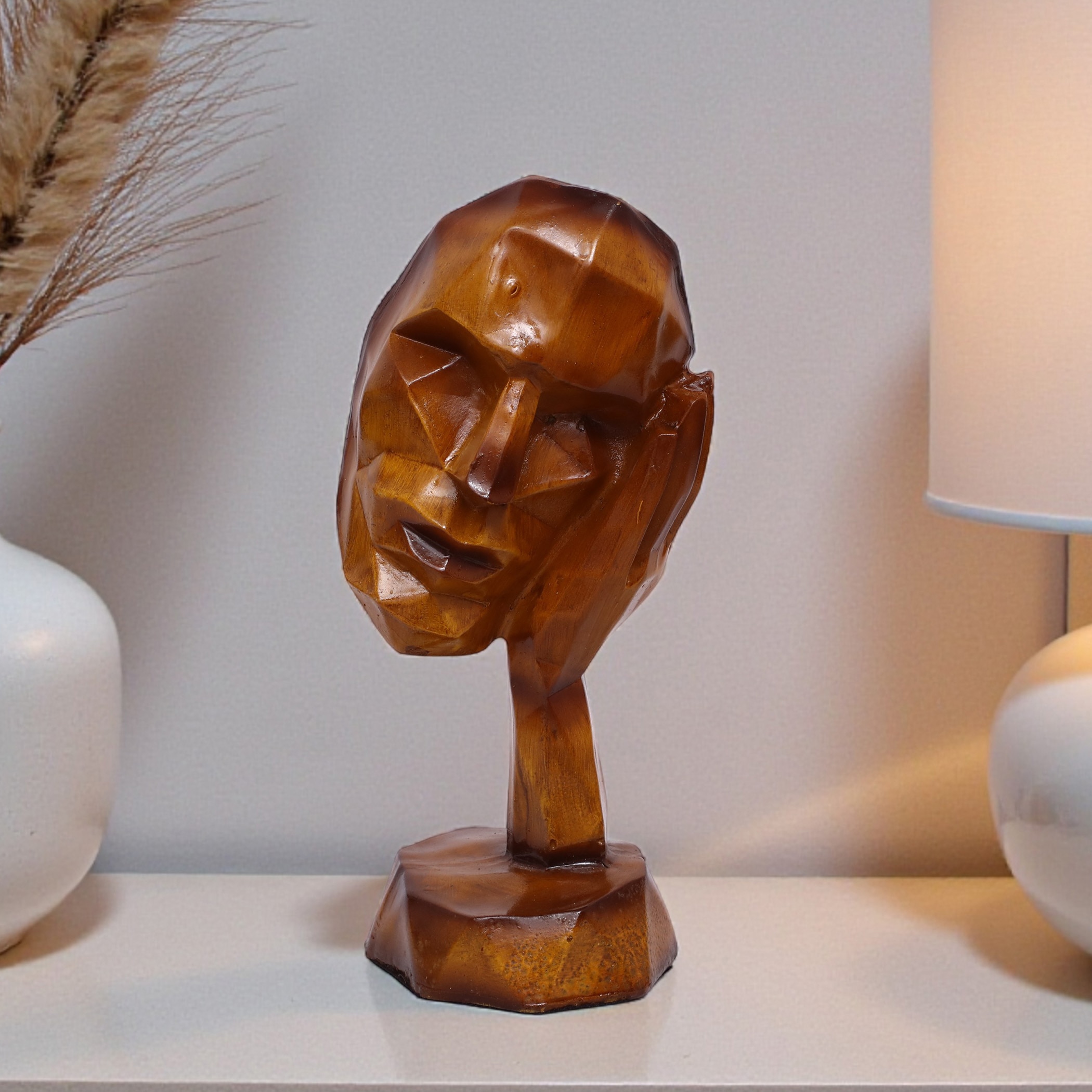 VEDAS Polyresin  Figurine in Brown Colour - Vedas