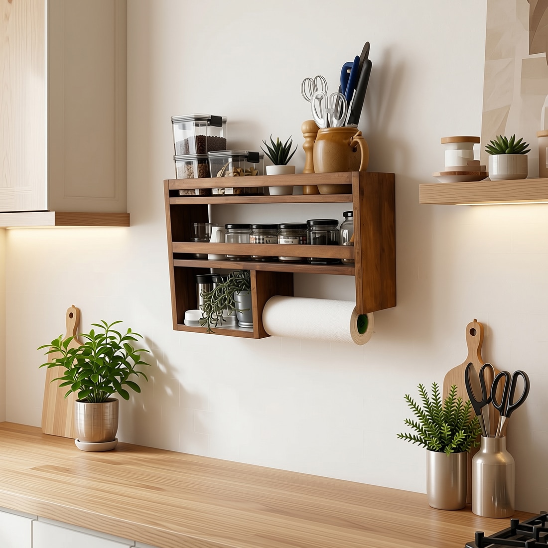 Eleanor Wooden Kitchen Storage Rack