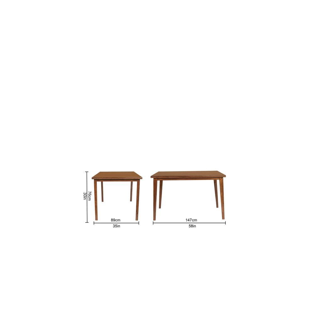 andar solid wood  6 seater Dining table in  Provincial Teak