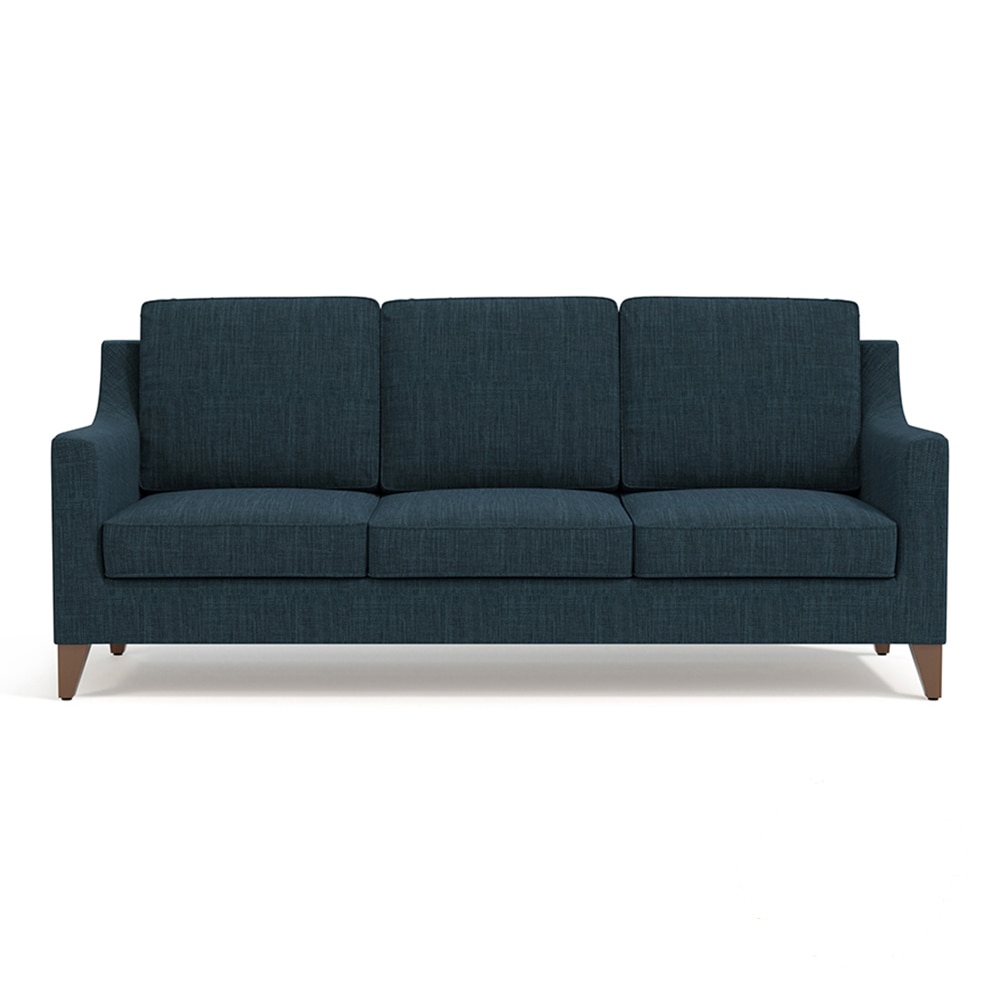 Abbey Sofa Set (Colour : Indigo Blue, Cushion : Soft, Seater : 3+1+1)