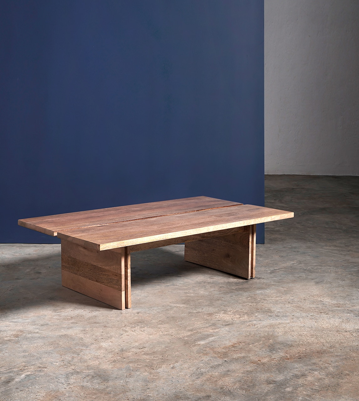 Dominy Solid Wood Coffee Table In  Natural Finish - Woodenmood
