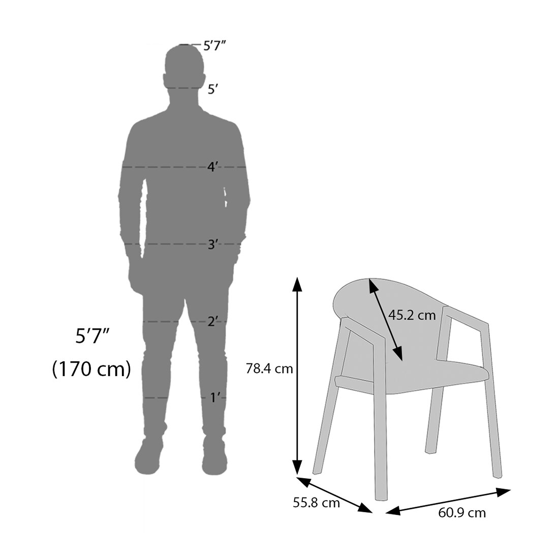 Dorothy Fabric Accent Chair In Beige Colour