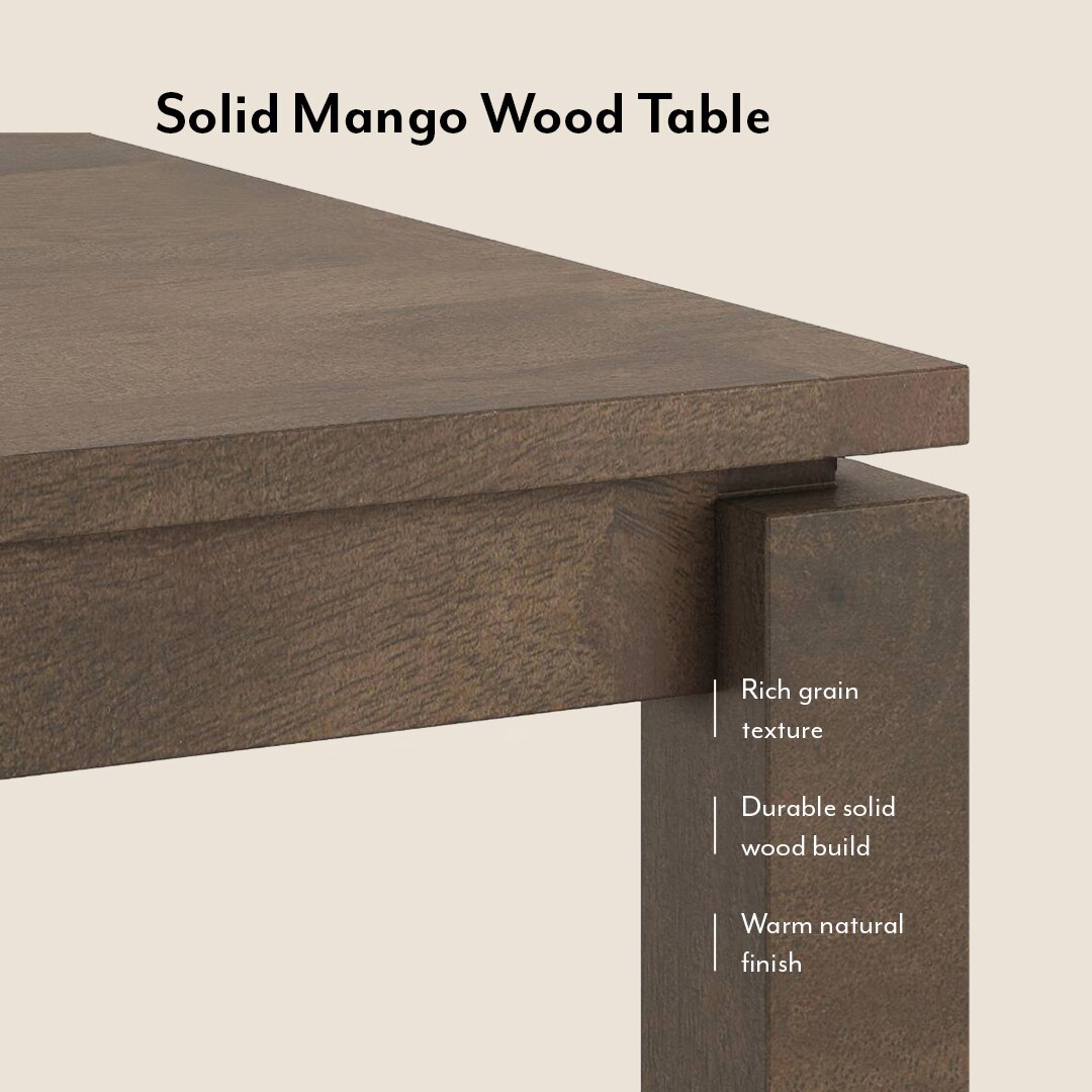 Atlas Solid Wood 6 Seater Compact Dining Table with 6 Meryl Lounge Chair