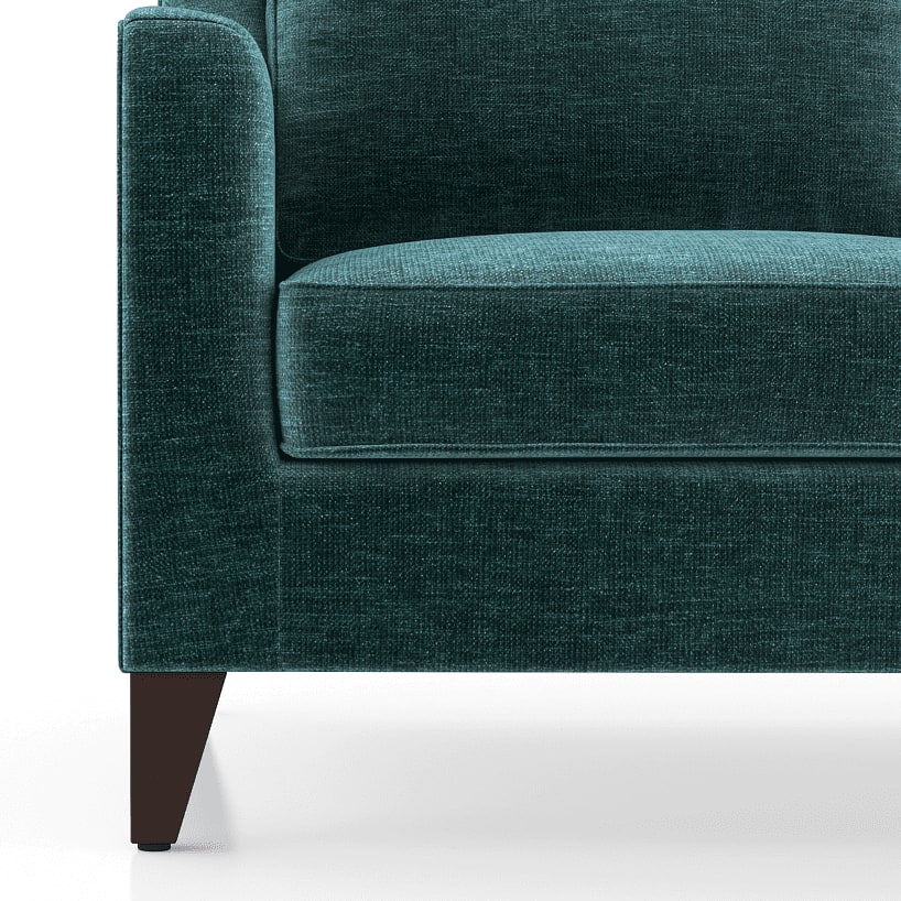 Abbey Sofa Set (Colour : Malibu, Cushion : Hard, Seater : 3+1+1)