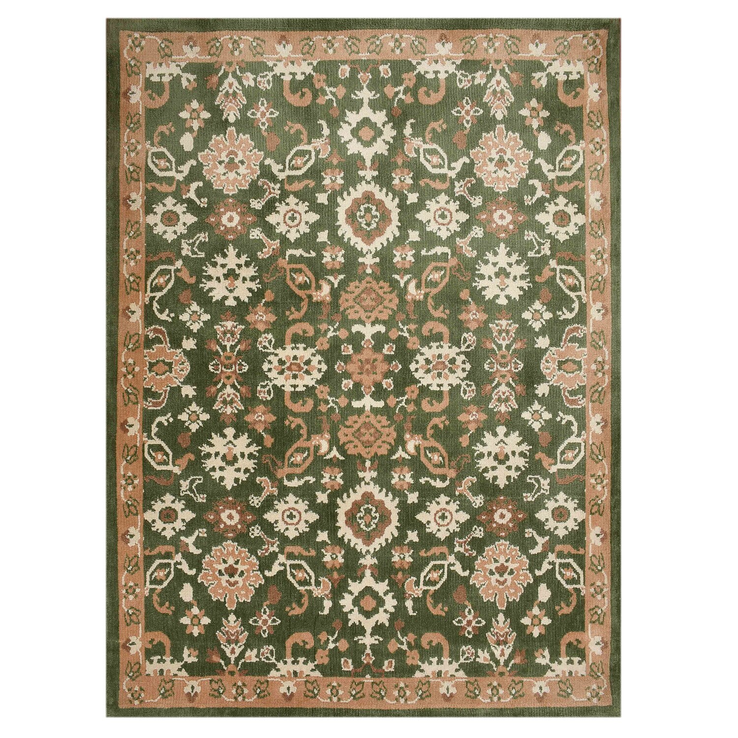 Multicolor Traditional Machine Made Polyester 3 X 5 Feet Carpet