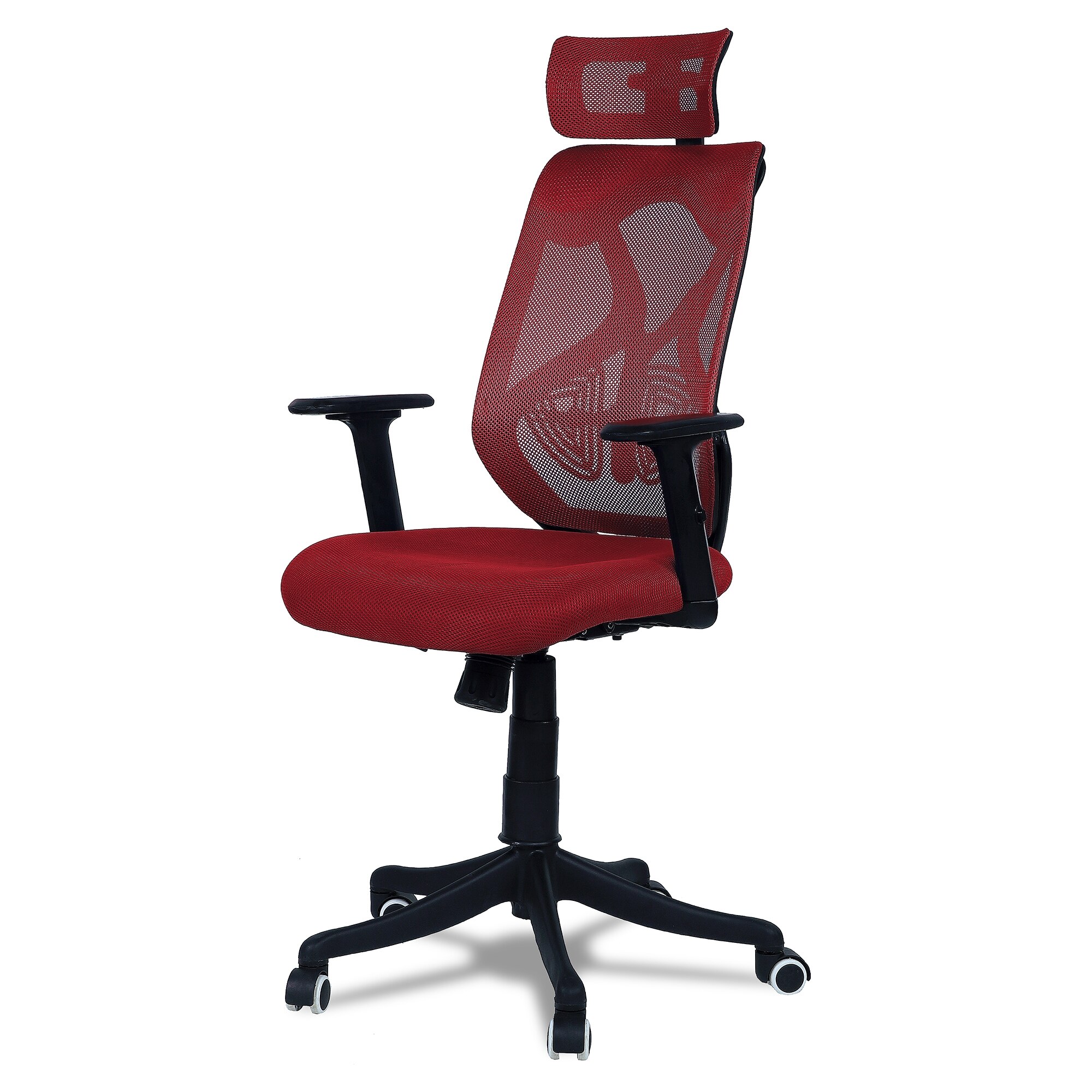 Zeeazyana High Back Ergonomic Chair in Red Colour