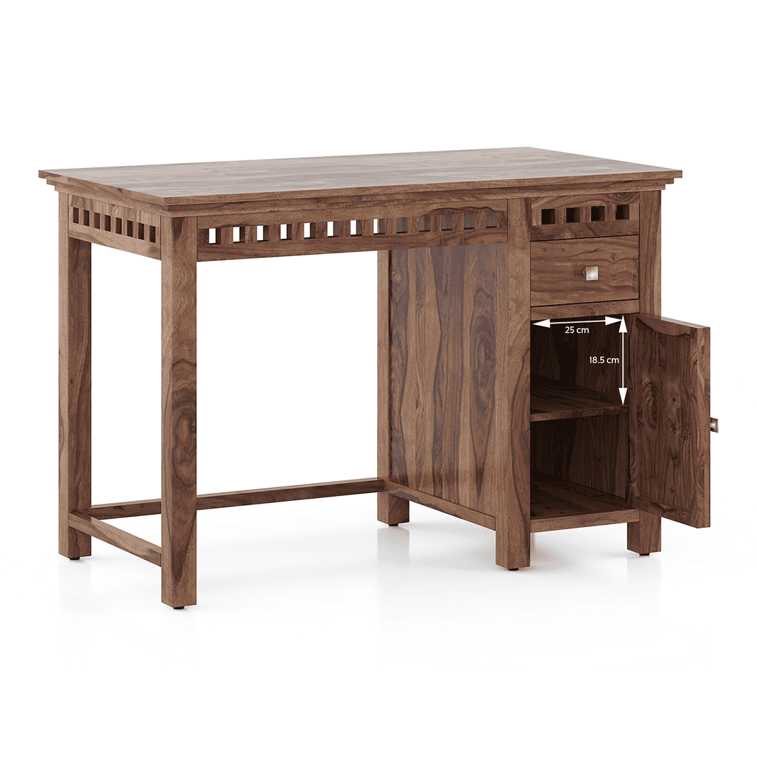 Fidora Study Table Finish - Teak