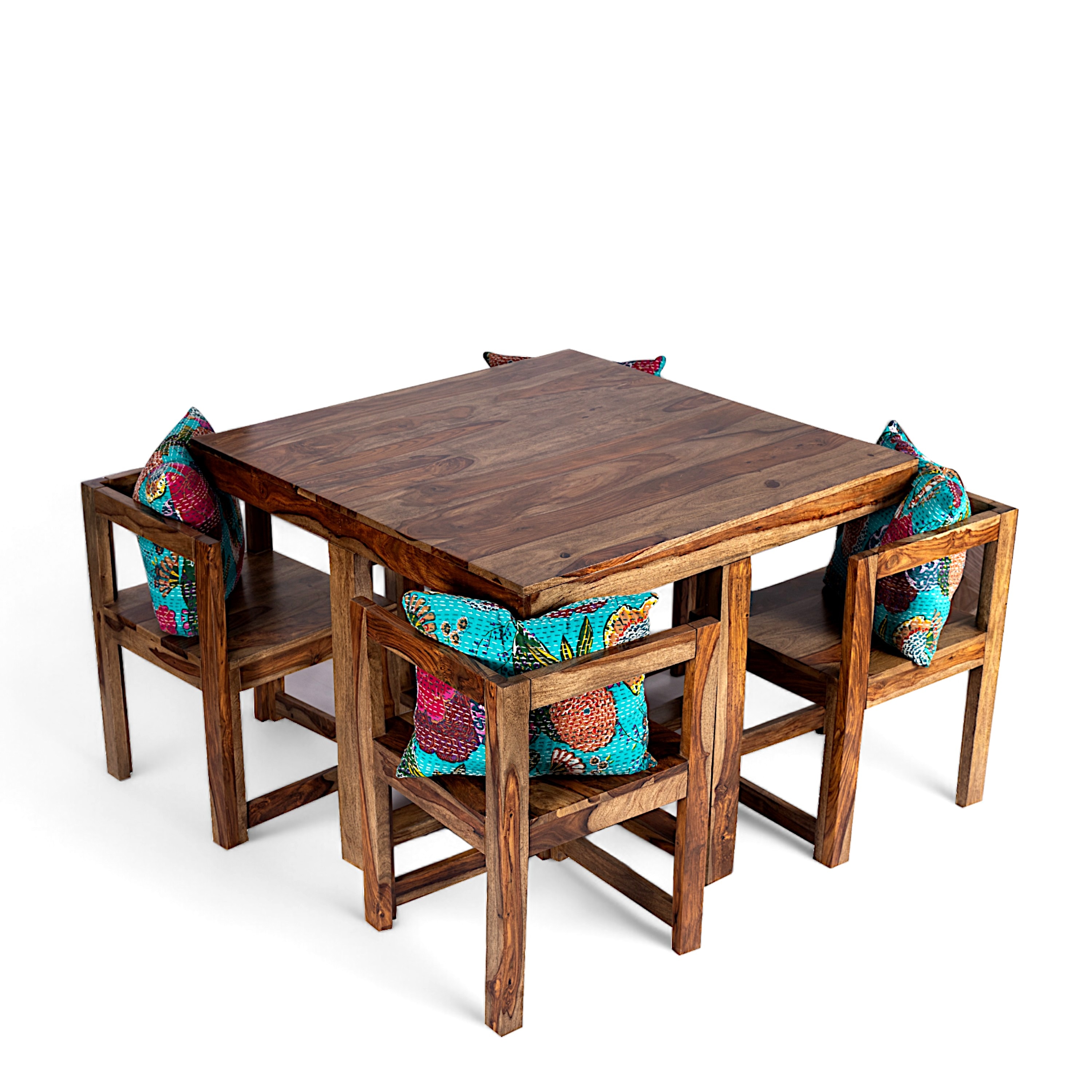 Kingston Sheesham Wood Accent 4 Seater Dining Table