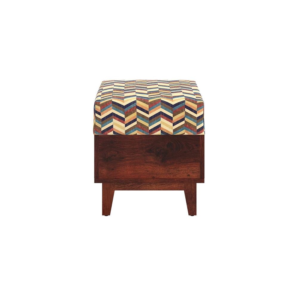 Olive Solid Wood  Ottomon in  Multicolor Colour