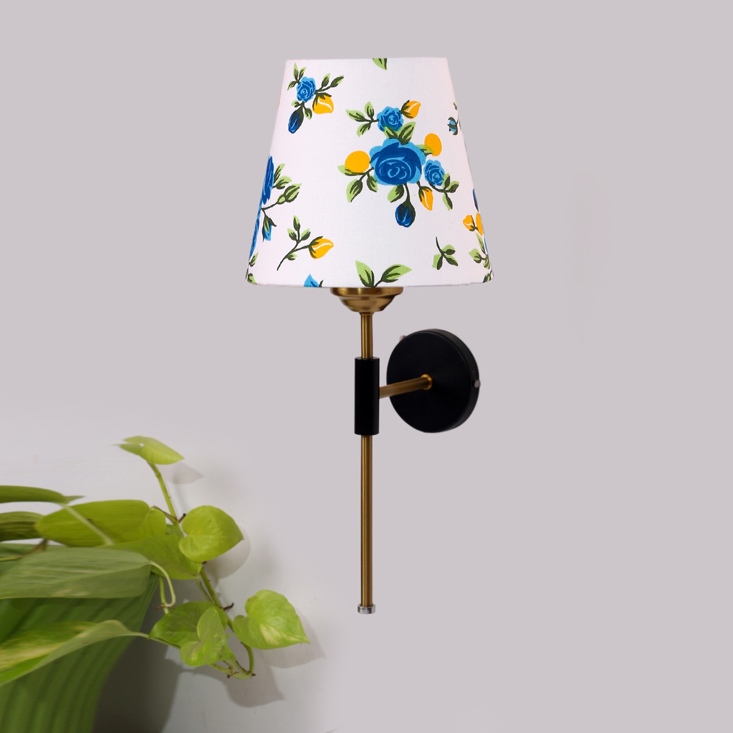 Devansh Metal Electric Wall Light in Black Colour with Multi Shade Count of 1 Light - Devansh