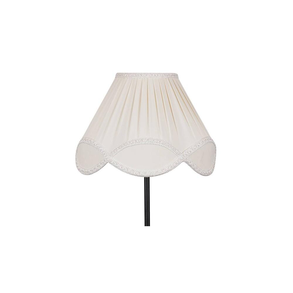 Sheldon Black Cotton Shade Floor Lamp