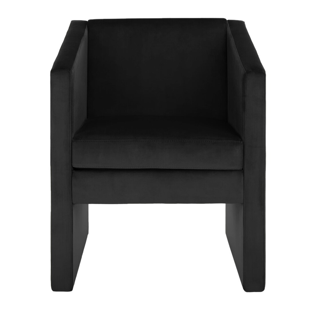 Shuntina Accent Velvet Chair in Black Colour