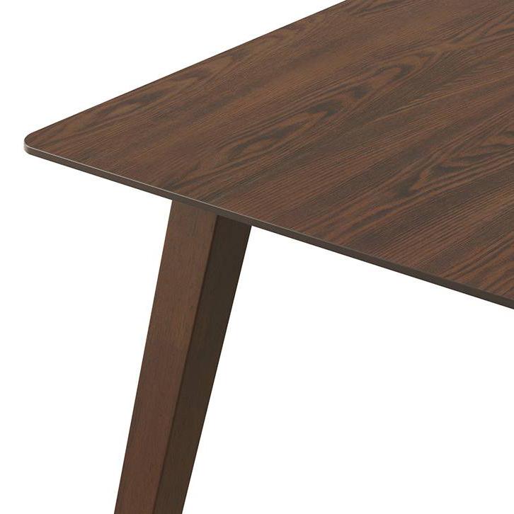 Lawson Solid Wood 6 Seater Dining Table In Walnut Finish