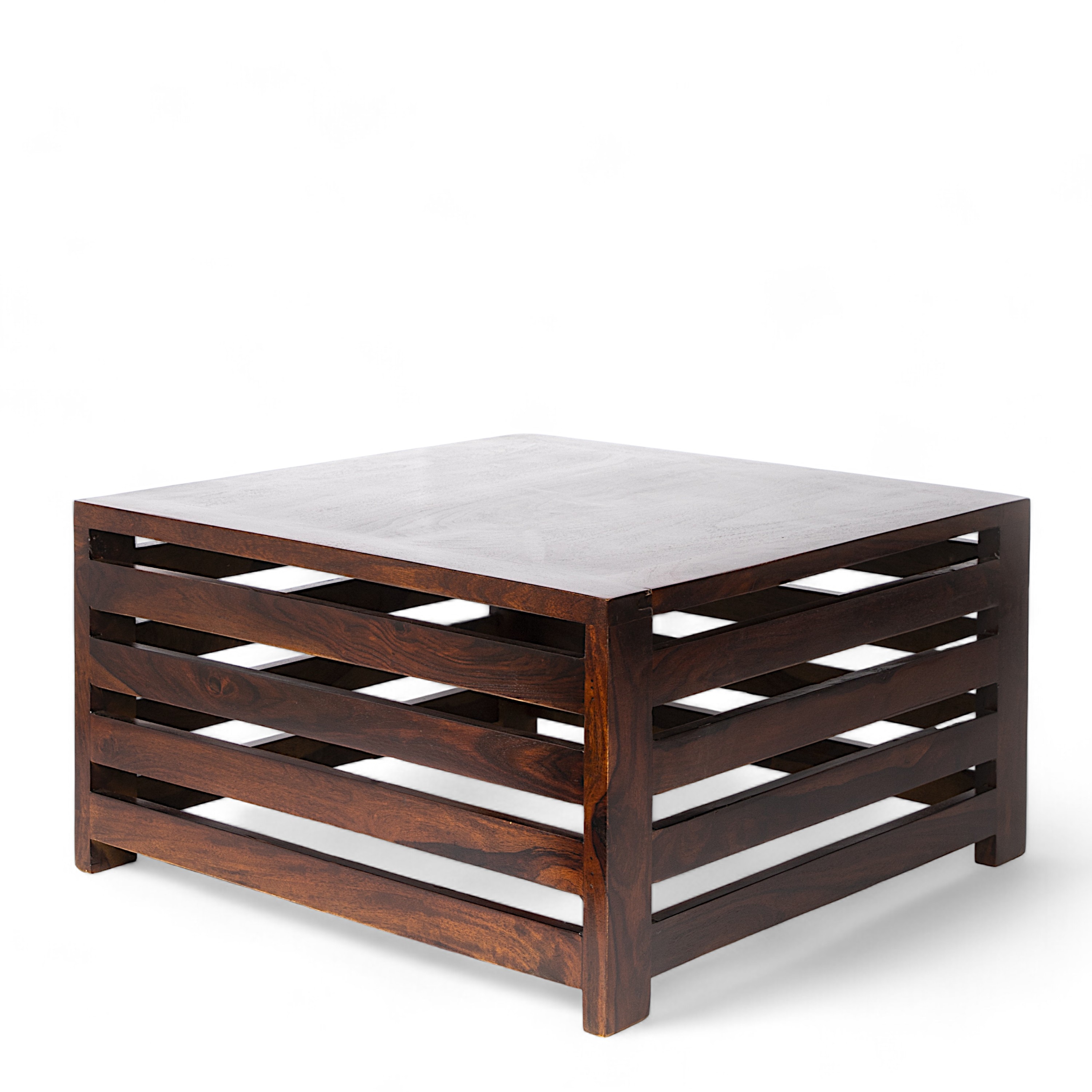 Montreal Sheesham Wood Coffee Table In Walnut Finish