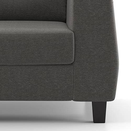 Edward 3 Seater Fabric Sofa (Yessica Grey)