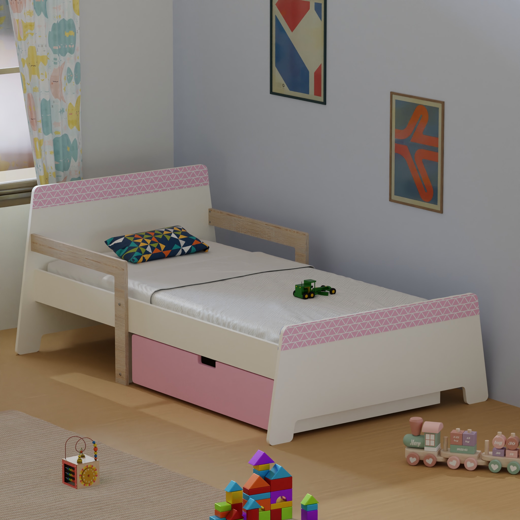 Jujube Kids Toddler Bed in Pink - Boingg! - A Happy Start