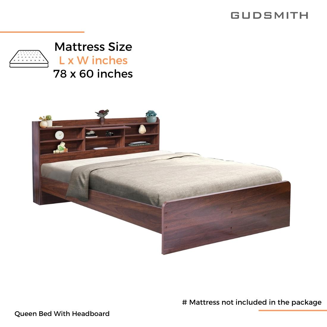 Merkel Engineered Wood Drawer Storage Bed