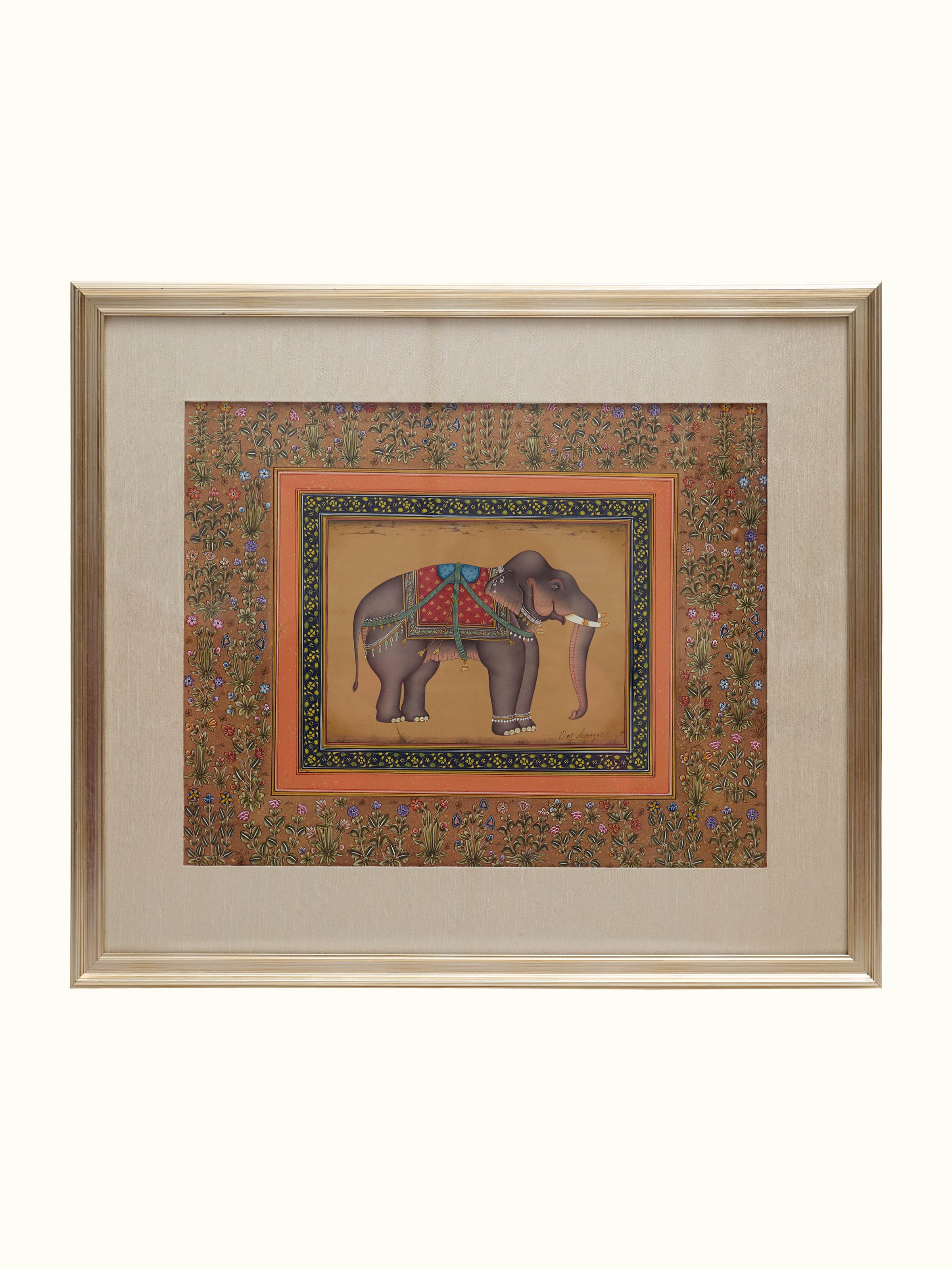 Elephant Miniature Painting