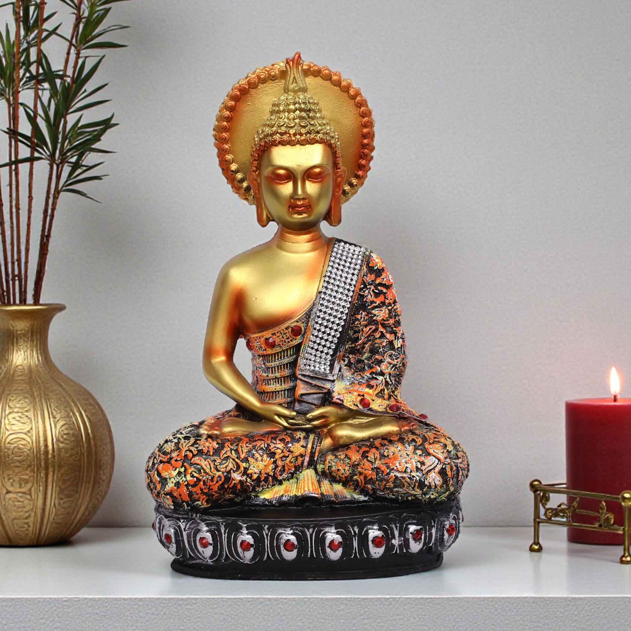 VEDAS Polyresin  Figurine in Gold Colour - Vedas