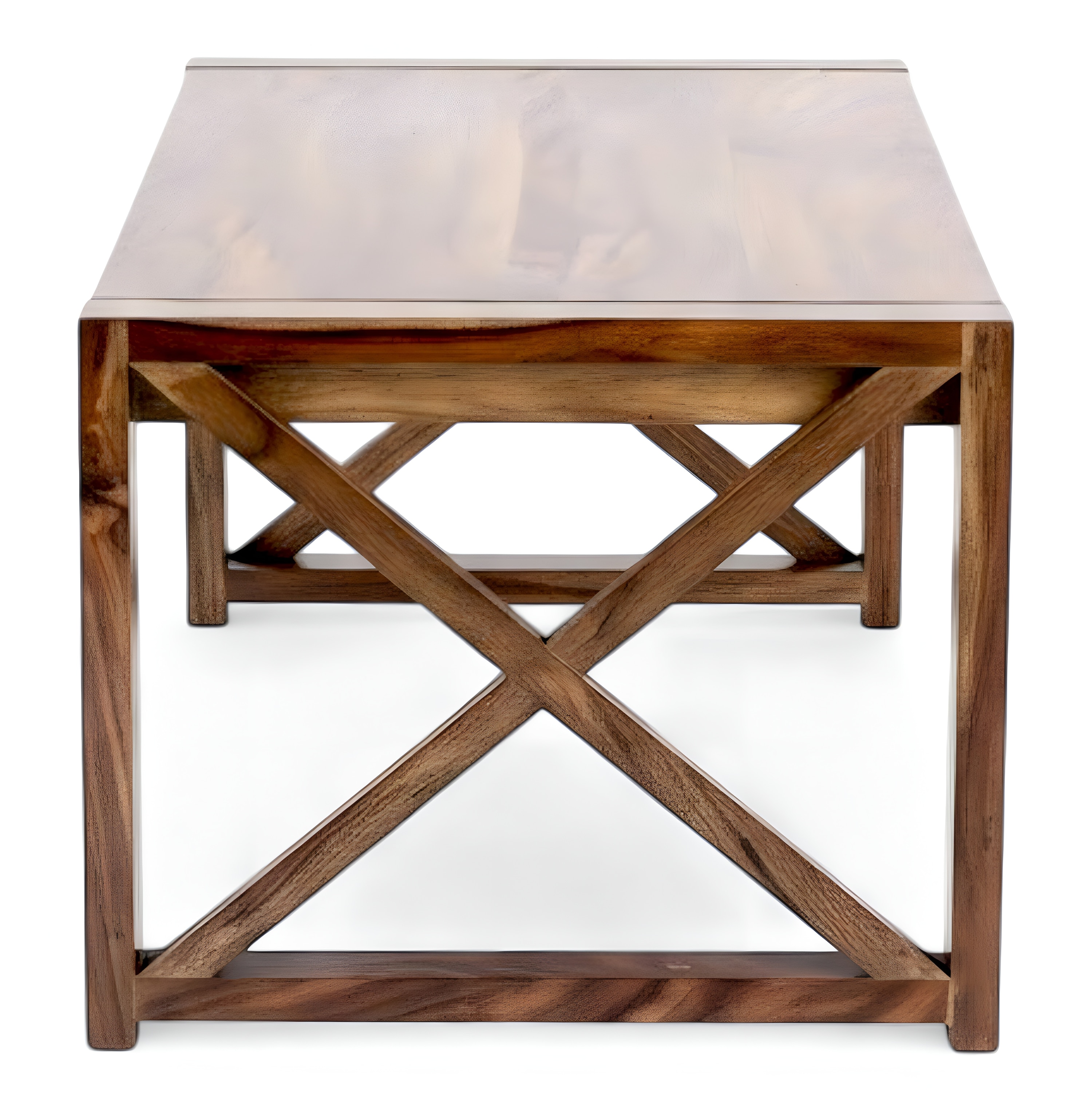 Hudson Sheesham Wood Coffee Table In Teak Finish