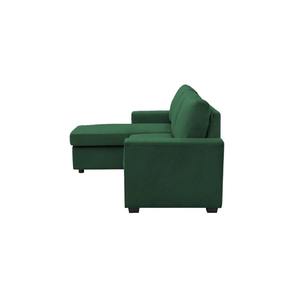 Lucas Solid Wood Sofa cum Bed in Red