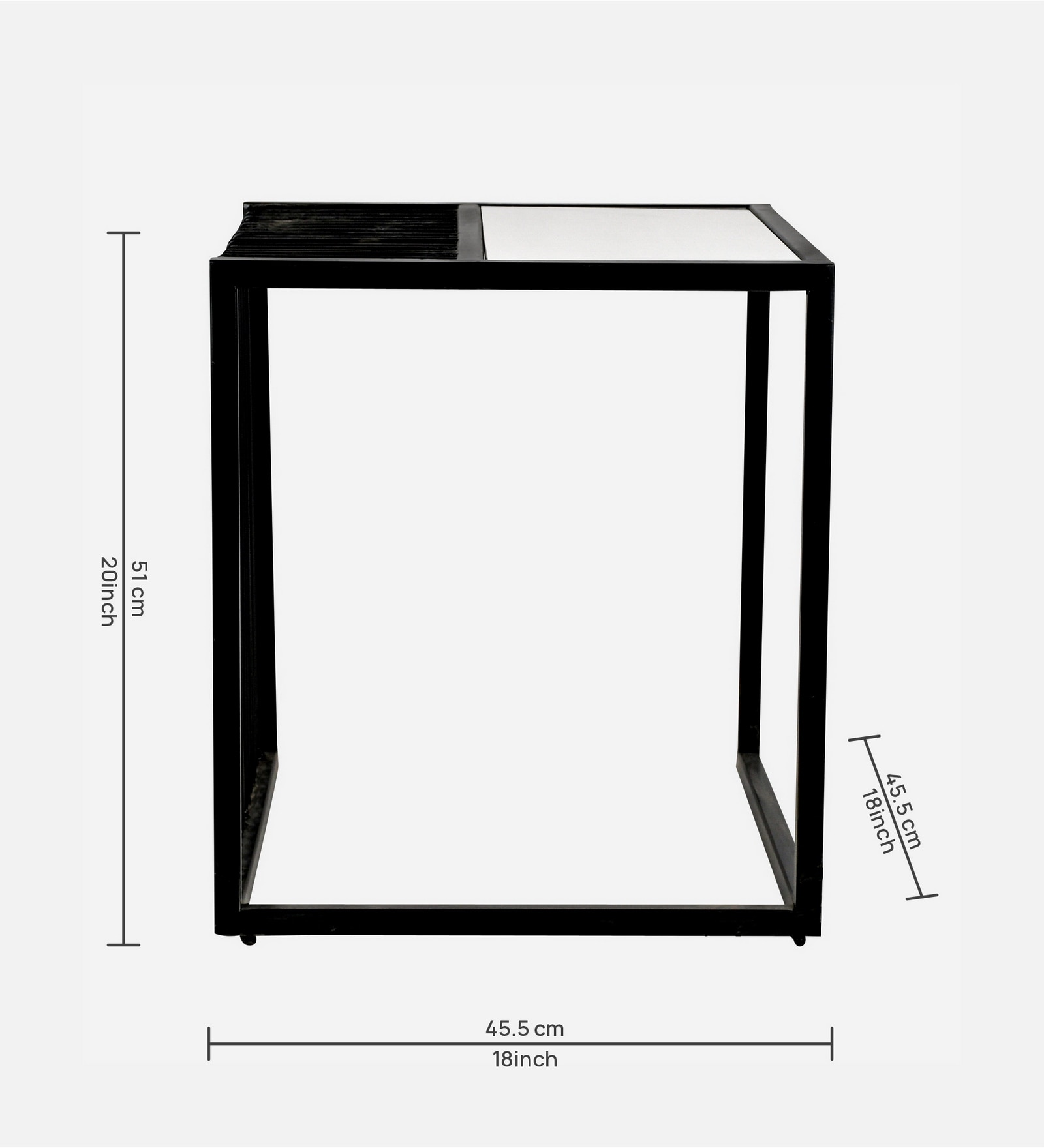 Sleek Marble Side Table - Handicrafts Town